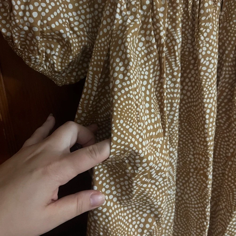Madewell Brown Long Sleeve Dress - Picture 3 of 4